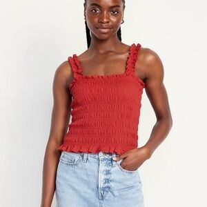 Old Navy Fitted Smocked Tank